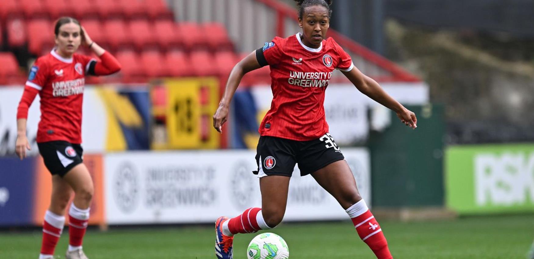 Women at play at Charlton Athletic Football Club