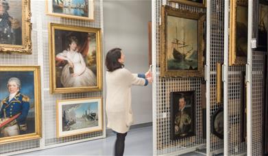 This state-of-the-art facility is home to the Royal Museums Greenwich stored collections and conservation studios