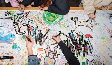 A colouring experience with Samme Snow at NOW Gallery this May half-term!