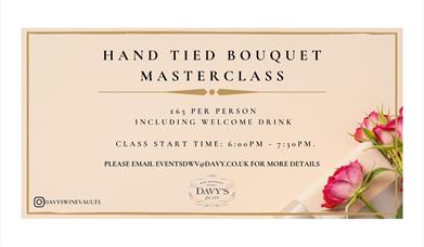 A delightful flower arranging masterclass with the local florist expert Blooms by G