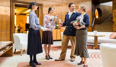 It’s the 1940s, and despite the Second World War, Stephen and Virginia Courtauld, are doing their best to host their guests.