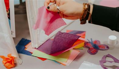 Join artist Pragya Kumar for a fun, family-friendly workshop to craft your own eco-friendly lantern