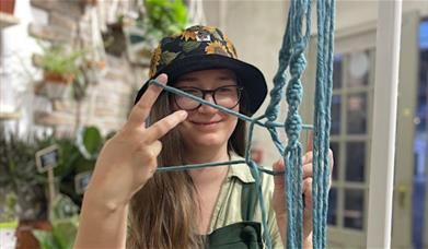 Macramé Plant Hanger Workshop with Fibre Artist Alexia Gazi