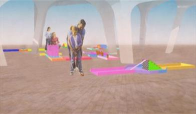 Swing into a summer of play with this family-friendly, fun-filled mini golf course designed by artist Yinka Ilori.