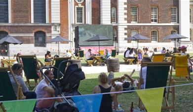 This Summer the Old Royal Naval College grounds will be showing the best in sporting talent on a big outdoor screen