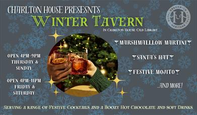 This year, you can experience a new festive Winter Tavern, inside the glorious wood-panelled charm of the beautiful Old Library inside Charlton House!