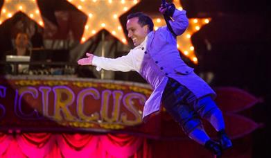 Carnival will be presented by Paulo Dos Santos, a multi-talented comic, acrobat and martial artist – and stands at just over a metre tall.