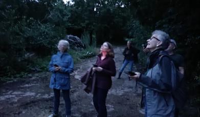 Bat walk around Woodlands Farm.