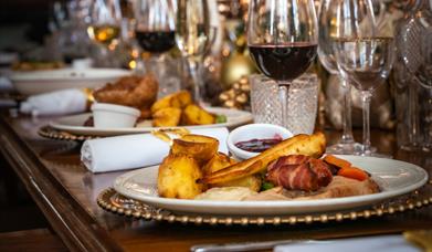 A festive dinner at Trafalgar Tavern in Greenwich.