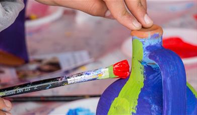 Bring the kids for a fun and creative pottery painting session - perfect for all the family!
