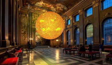 Looking for some winter sun? Be the first to see Luke Jerram’s newest and most ambitious design, Helios, at the London premiere at the Old Royal Naval