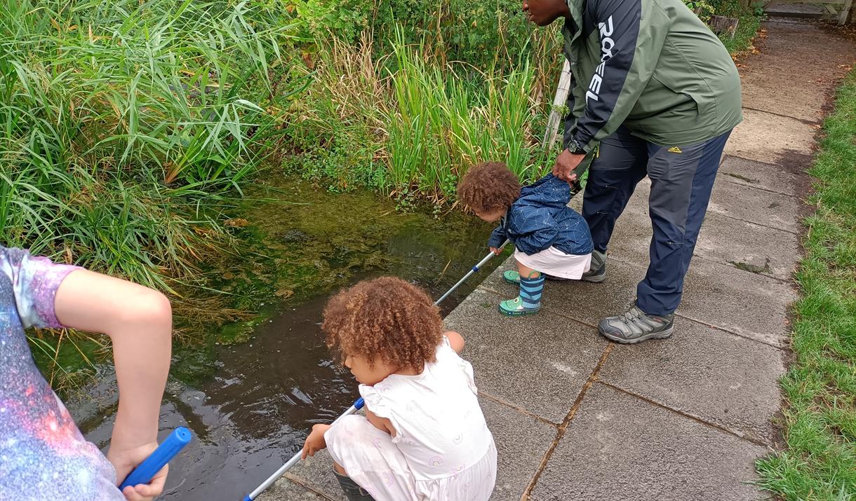 Come and find out what animals live beneath the surface of Woodlands Farm's pond