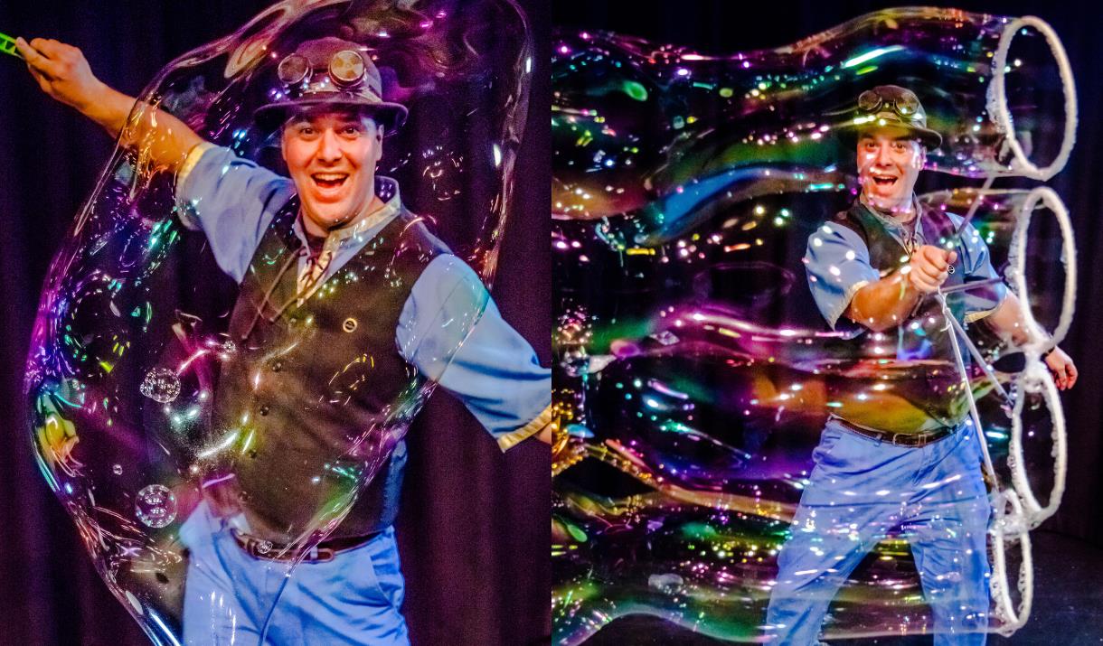 A breathtaking display of bubble artistry!