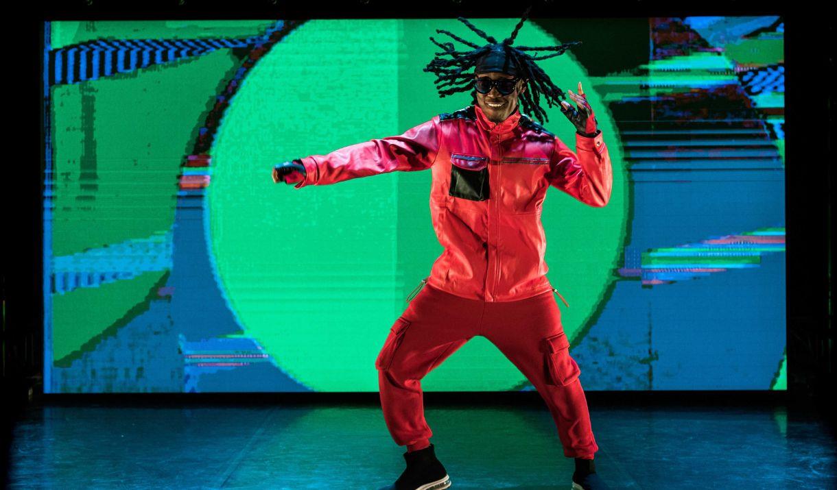 Afro street moved collide with tech and LED visuals