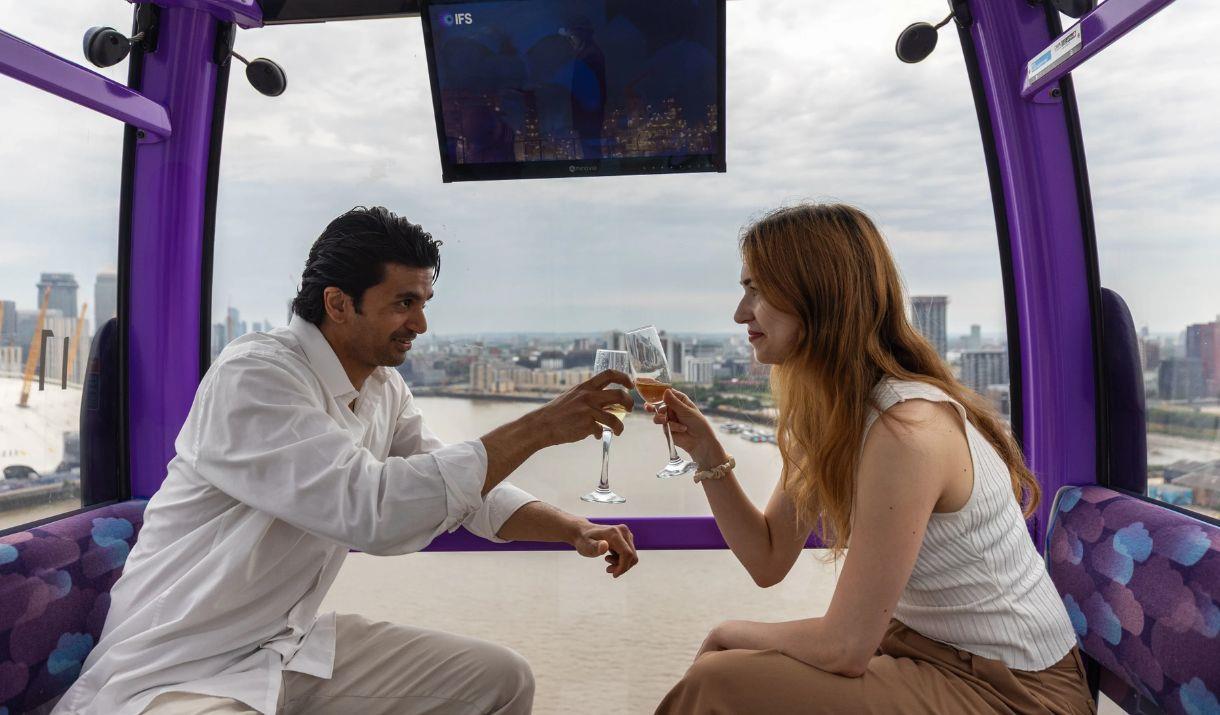 Take to the sky in style with IFS Cloud Cable Car for a special Champagne experience!