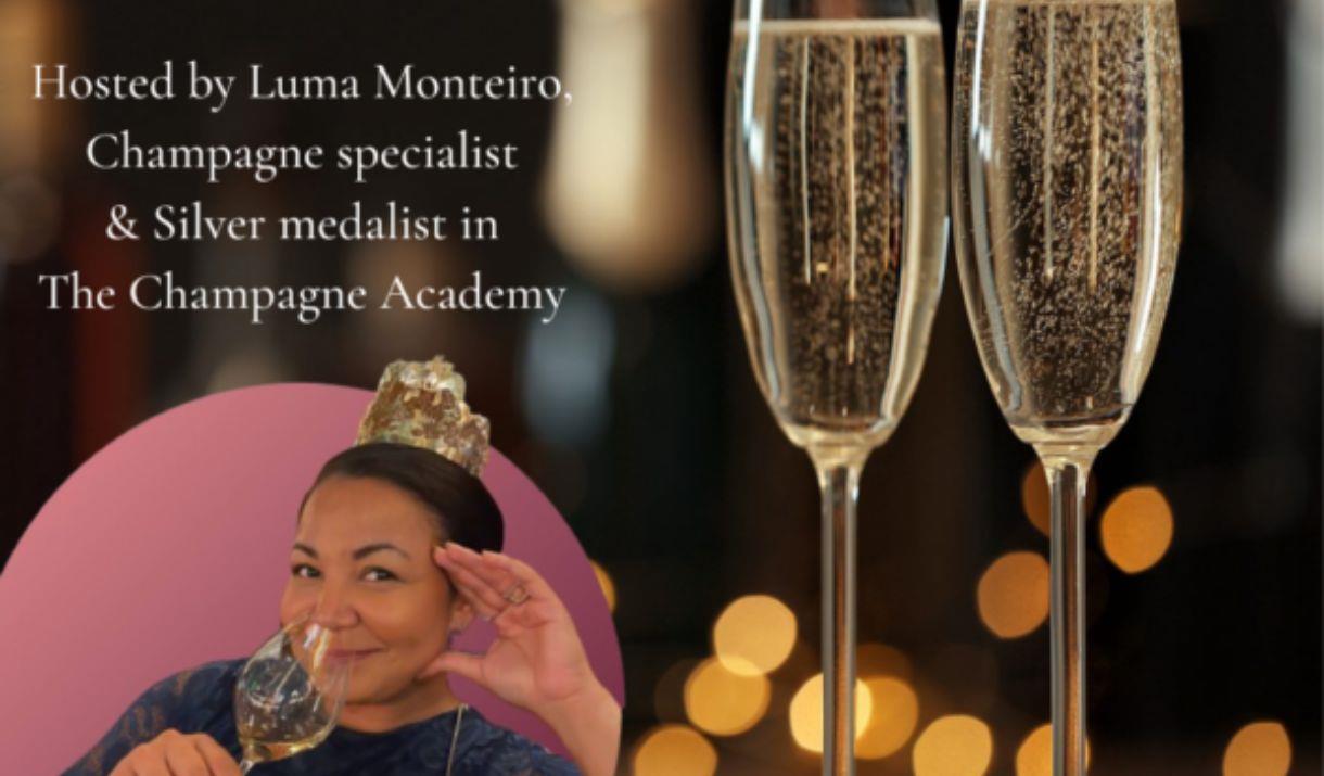 An evening of exploration into what makes Champagne the world’s most famous celebratory drink, hosted by Luma Monteiro, a Champagne specialist