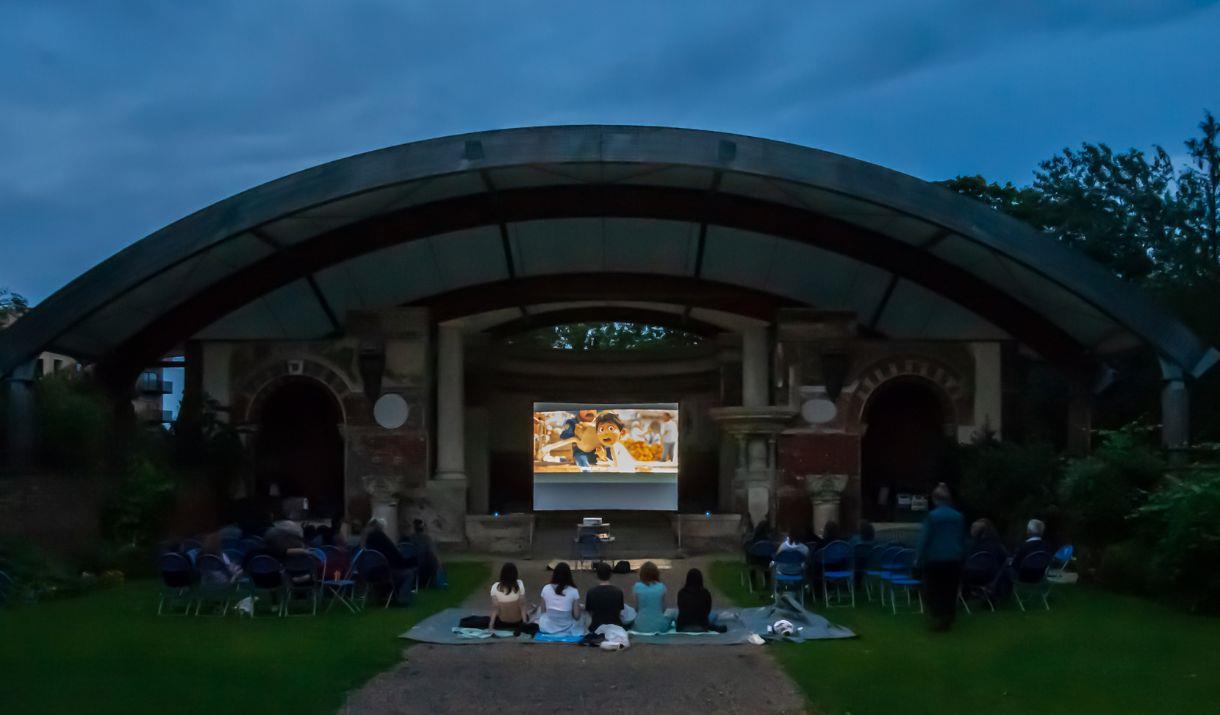 Open-air cinema night in the grounds of the beautiful Garrison, Woolwich