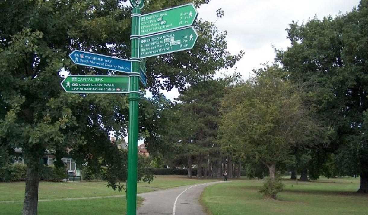 Green Chain Walk - A network of footpaths linking together many of the open spaces in South East London