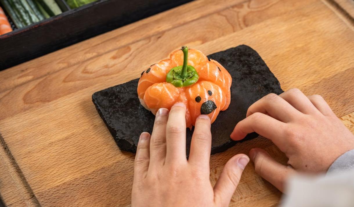This October half term, let your little chefs roll up their sleeves and dive into the fun of making sushi.