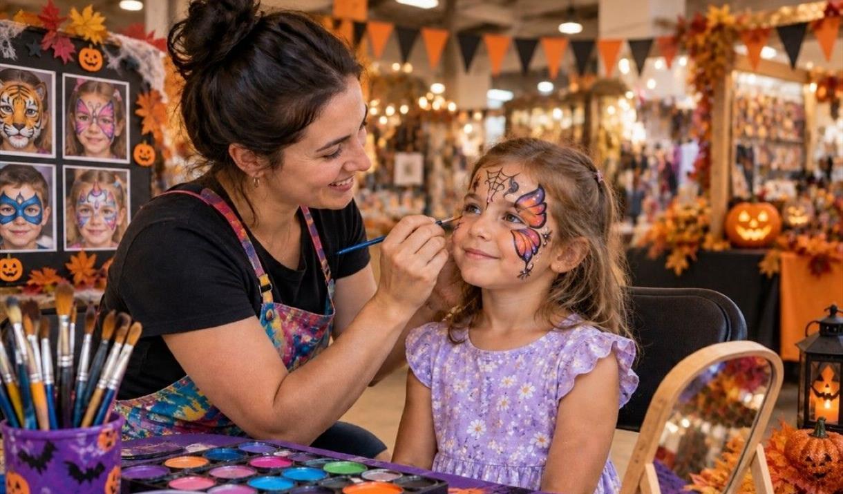 This Halloween, your little ones can enjoy face painting and get into the Halloween spirit surrounded by the market’s lively atmosphere