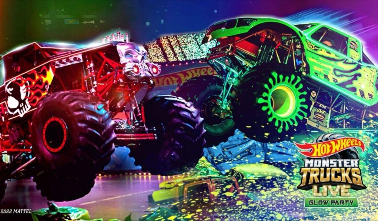 Hot Wheels Monster Trucks Live Glow Party brings fans’ favorite Hot Wheels Monster Trucks to life including Mega Wrex™, Tiger Shark™, Demo Derby™, Bon