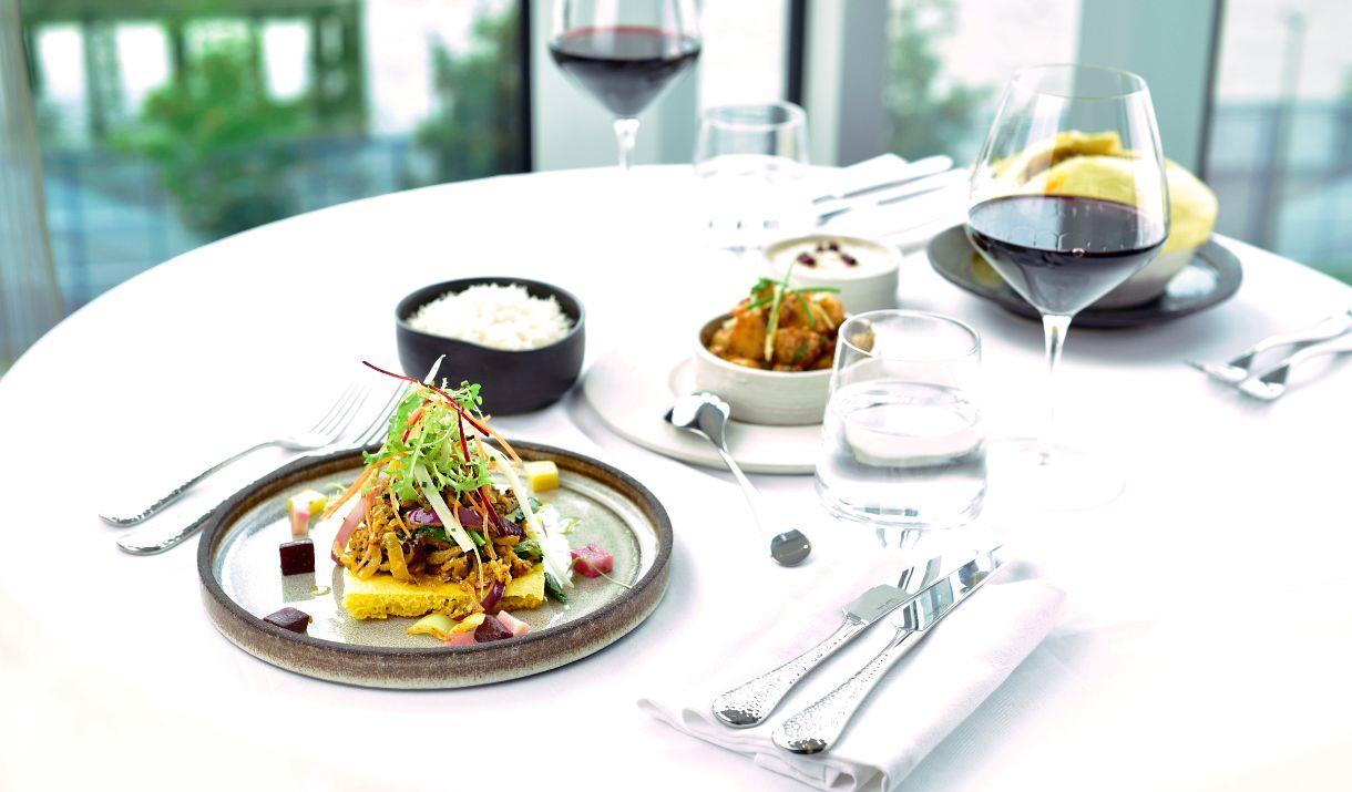 A stylish, fresh and fragrant contemporary Indian Fine Dining restaurant with views across the Canary Wharf Skyline and River Thames