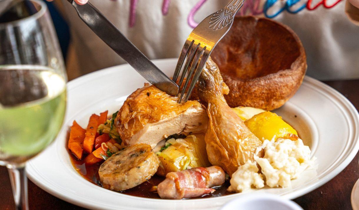 This Mother's Day, gather your loved ones and indulge in a quintessential Sunday roast at the Trafalgar Tavern