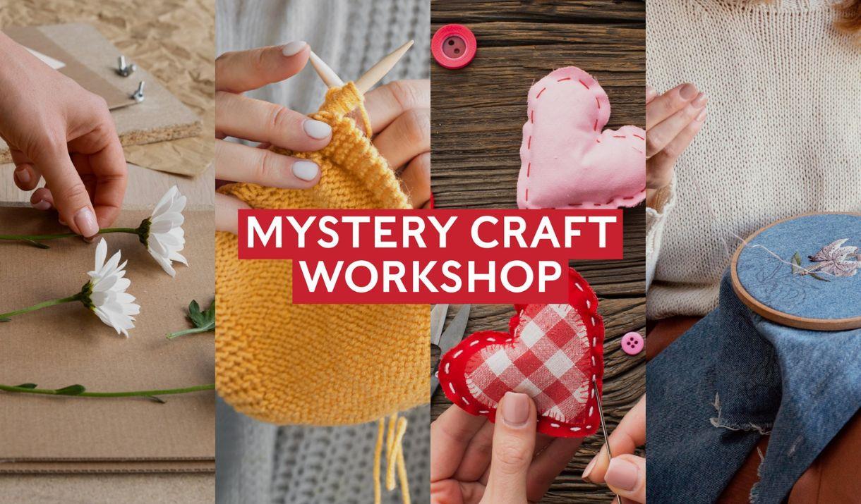 A collage of various arts and crafts, including sewing, knitting, and working with flowers