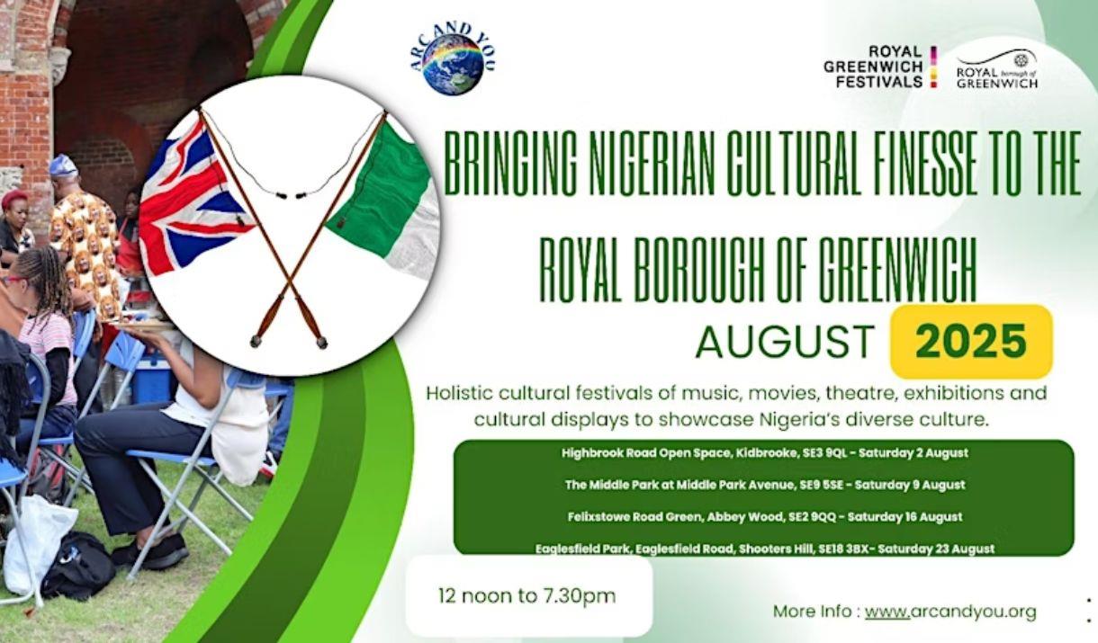 Holistic cultural festivals of music, movies, theatre, exhibitions and cultural displays to showcase Nigeria's diverse culture