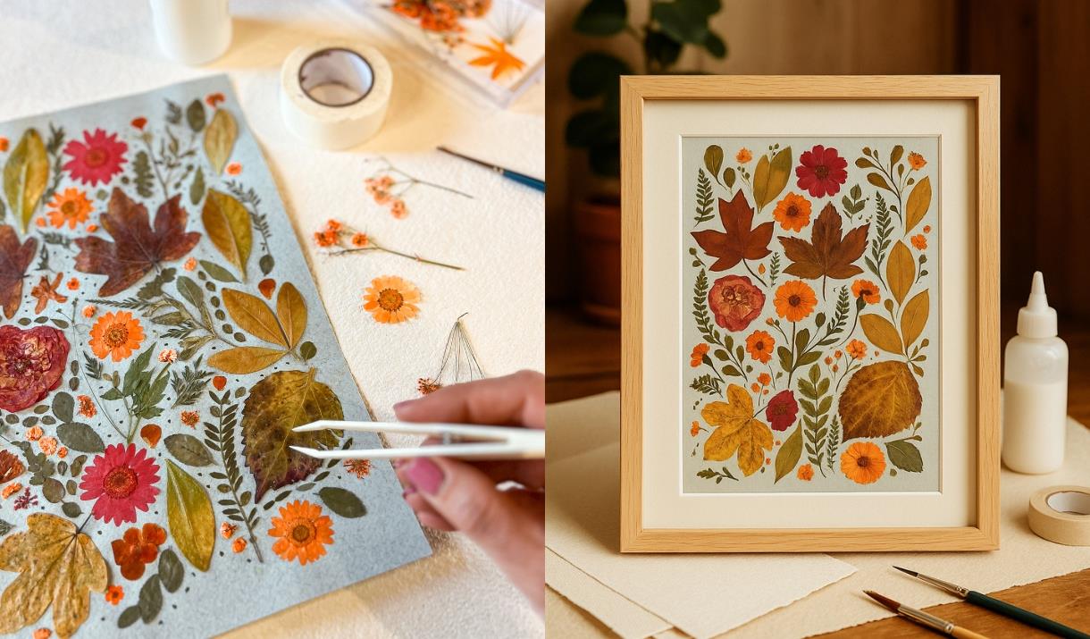 Pressed Flower Art Workshop for Adults & Children