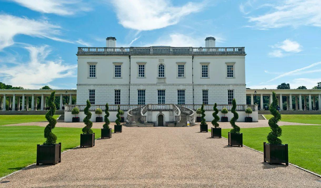The grand front of the Queen's House in Greenwich