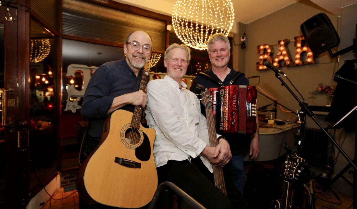 Live entertainment by John Murphy, Kieran Boyle and John Walker, aka The Celtic Hearts
