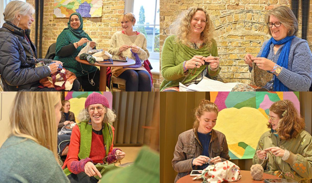 Knit, crochet, stitch and craft with us on Wednesday nights!