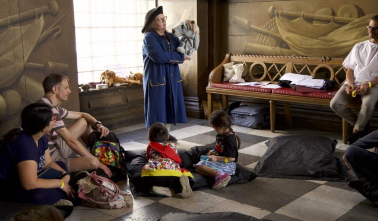 A fun sensory storytelling session inspired by the amazing artwork in the Painted Hall