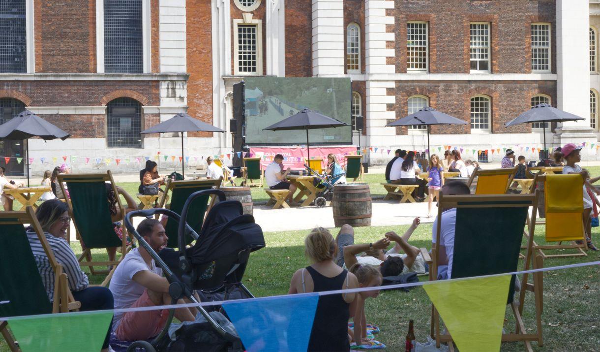 This Summer the Old Royal Naval College grounds will be showing the best in sporting talent on a big outdoor screen
