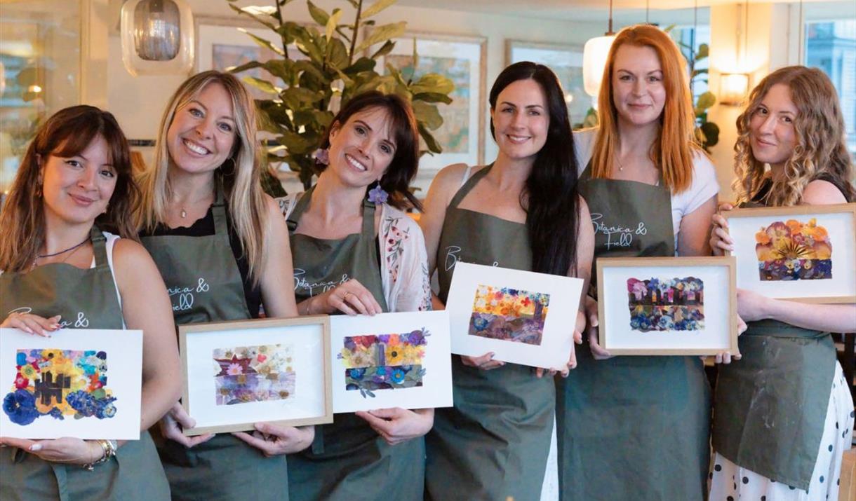 A relaxed riverside sip & create pressed flower workshop at The Oystercatcher by the Thames