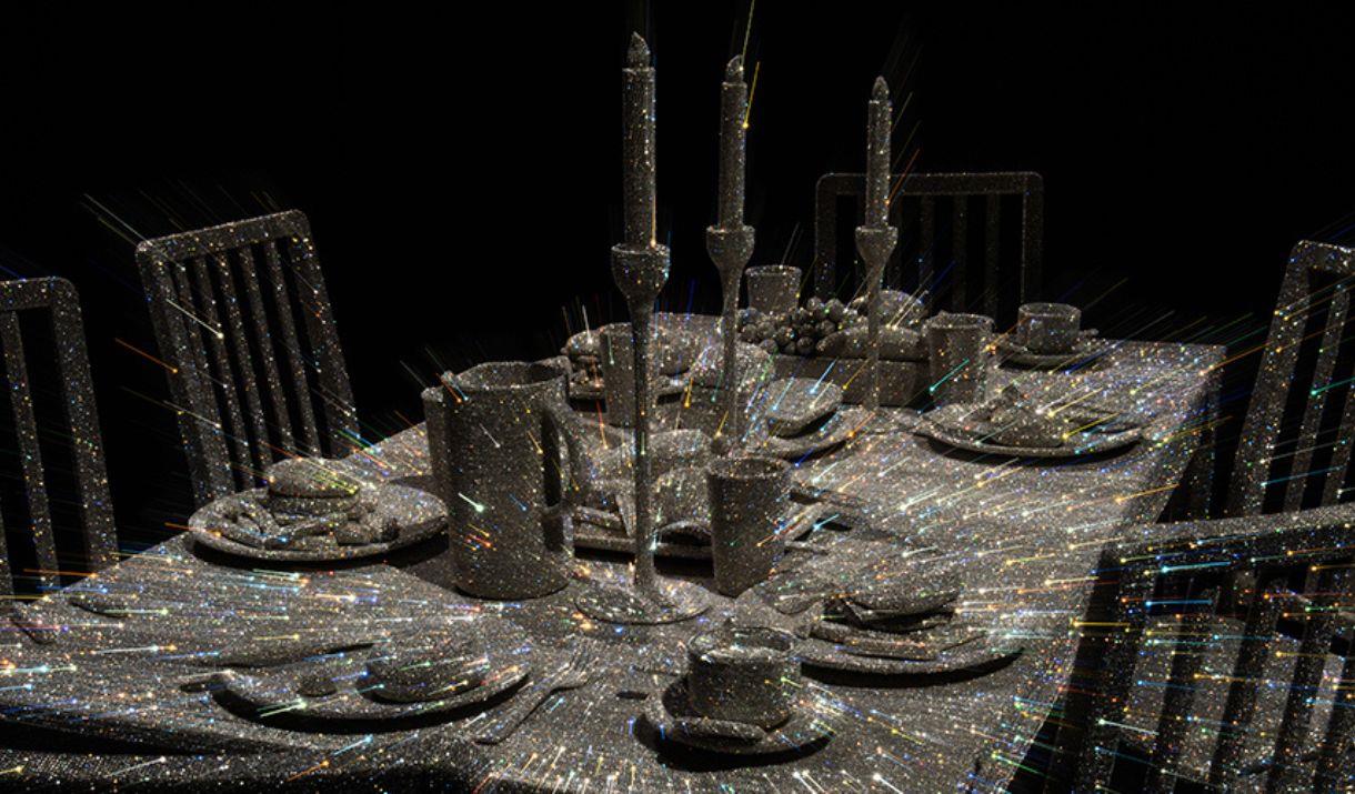 For a limited time only, NOW Gallery is featuring the remarkable sculpture The Great Supper by Sara Shakeel