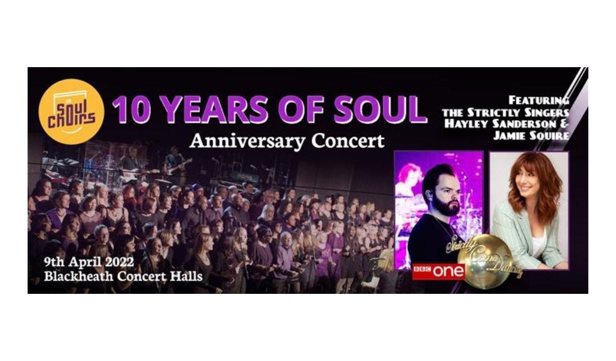 10 Years Of Soul with special guests Strictly Come Dancing singers Hayley Sanderson and Jamie Squire