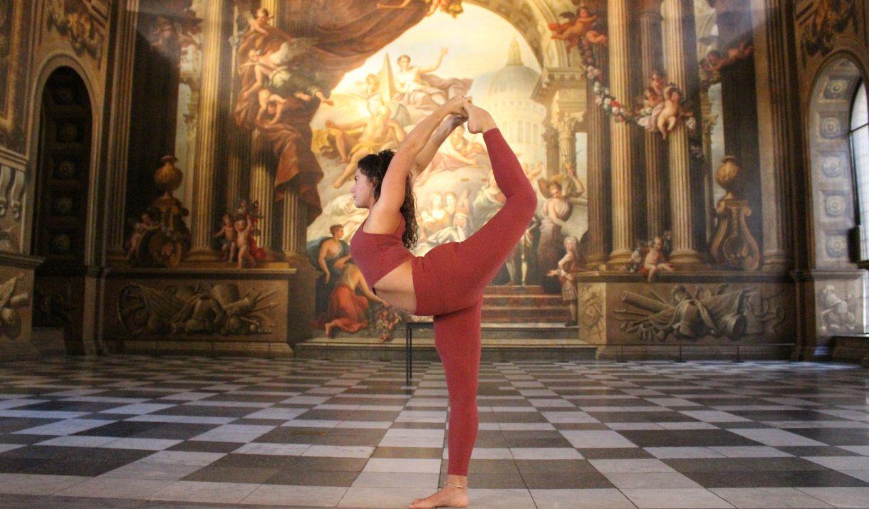 Relax and re-centre with a community of kindred spirits, guided by expert practitioners, in the serene and spectacular surroundings of the Painted Hal