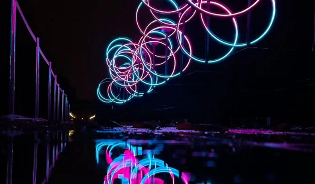 Winter Lights 2024 Light Festival in Canary Wharf, Tower Hamlets