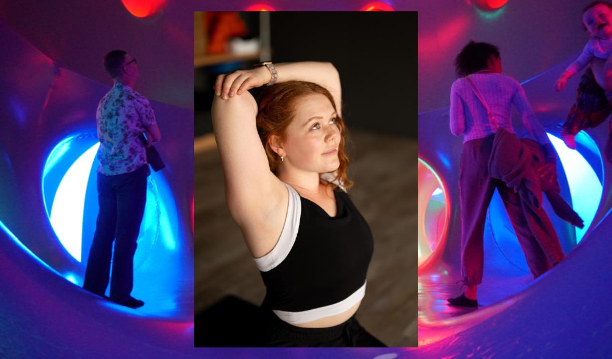 Experience relaxing yoga session with certified yoga instructor Emma Levy, inside the Liminarium