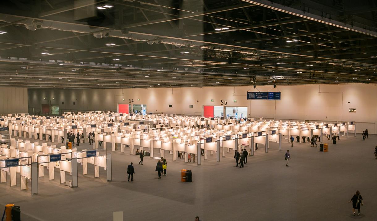 Inside London  Excel, a large open space perfect for Exhibitions and activities.