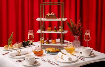 A festive spread of Indian-inspired afternoon tea in Greenwich.