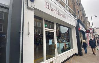 A good looking shop front, with windows showing a wonderful selection of products inside.