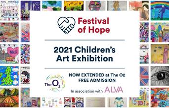 Over 200 artworks produced by children of all ages across the UK will be on display at The O2, Greenwich.