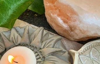 Make a pair of candle votives from studio clay and tools – a traditional element of meditation