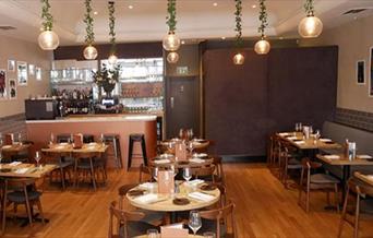 Inside the Copper and Ink restaurant in Eltham. a stunning place that's perfect  to sit and enjoy a meal.