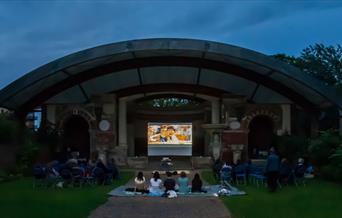 Open-air cinema night in the grounds of the beautiful Garrison, Woolwich