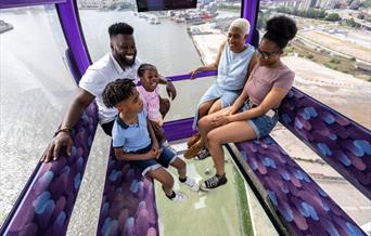 Dare to look down! Be one of the first to see London like never before with the new IFS Cloud Cable Car Glass Floor Experience.