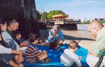a walk along the river path with regular stops to learn about stories of global Greenwich
